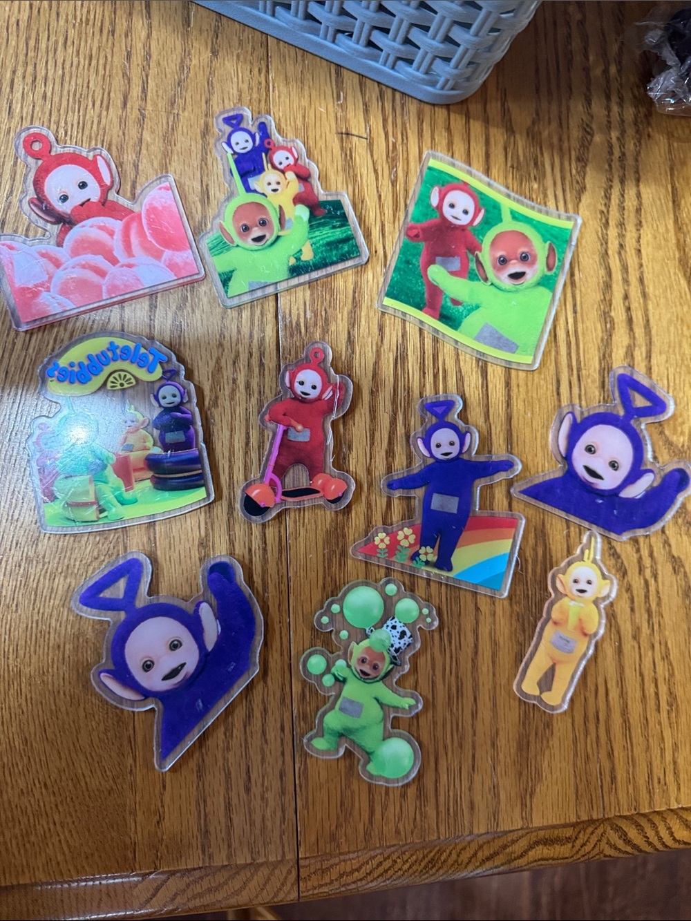 Set of 10 Teletubby 3 inch Acrylics